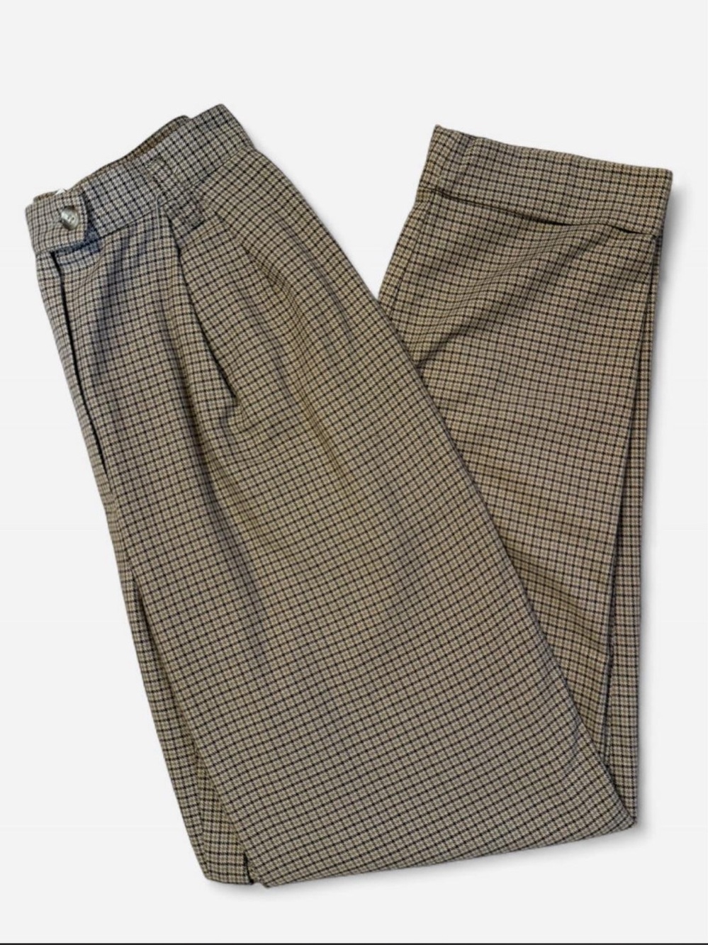 Vintage 1980’s houndstooth dress pants, 25”